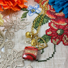 Load image into Gallery viewer, Square Murano Glass Long Necklace