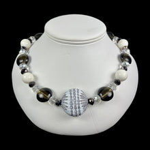 Load image into Gallery viewer, White & Brown Round Murano with White Sponge Coral