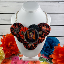 Load image into Gallery viewer, Tiger Patterned Fabric with Black &amp; Orange &amp; Black Background Frida
