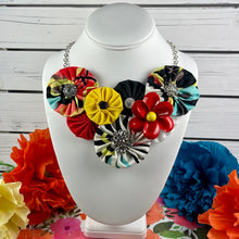 Load image into Gallery viewer, Multi-Colored Flower Bomb with Red &amp; Yellow Vintage Flower
