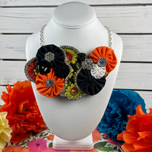 Load image into Gallery viewer, Sunflower Fabric Flower Bomb with Rhinestones
