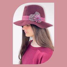 Load image into Gallery viewer, Burgundy Floppy Hat
