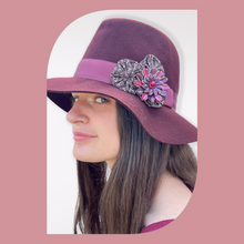 Load image into Gallery viewer, Burgundy Floppy Hat
