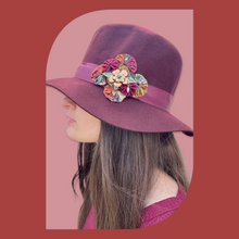 Load image into Gallery viewer, Burgundy Floppy Hat
