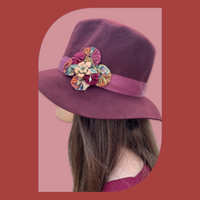 Load image into Gallery viewer, Burgundy Floppy Hat
